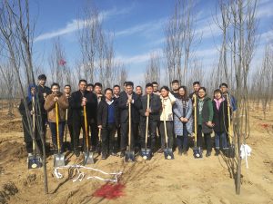 河南天河投资有限公司组织开展春季义务植树活动