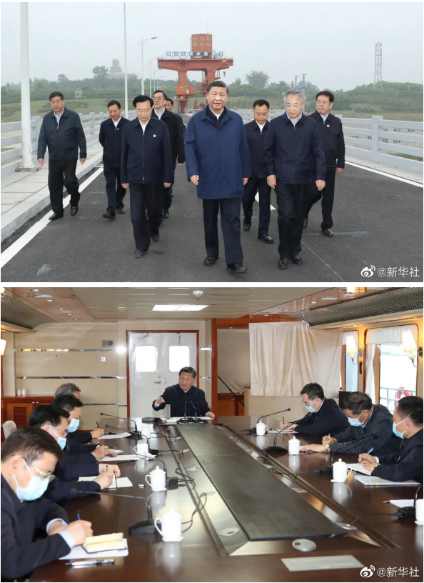 习近平在南阳市淅川县考察南水北调工程