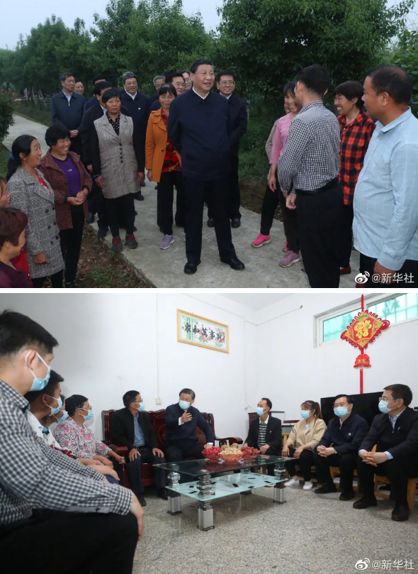 习近平在南阳市淅川县考察南水北调工程