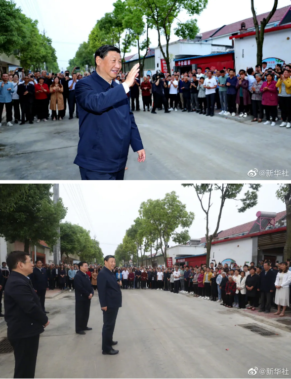 习近平在南阳市淅川县考察南水北调工程