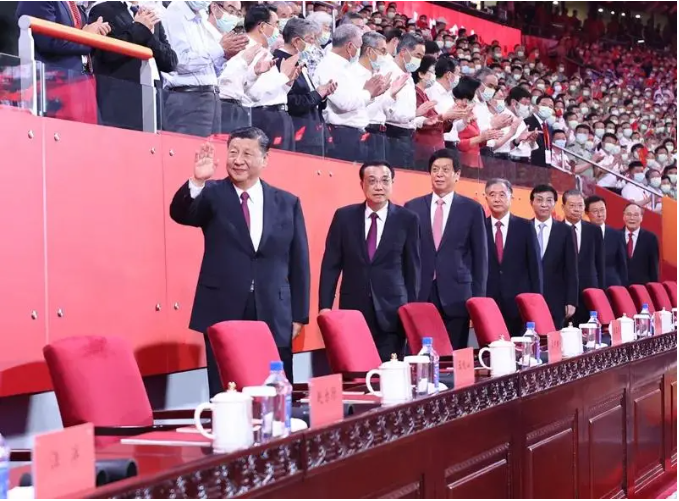庆祝中国共产党成立100周年文艺演出《伟大征程》在京盛大举行 习近平等出席观看