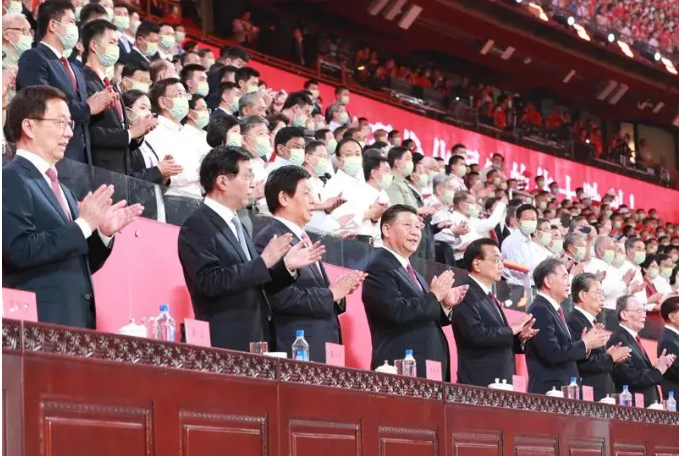 庆祝中国共产党成立100周年文艺演出《伟大征程》在京盛大举行 习近平等出席观看