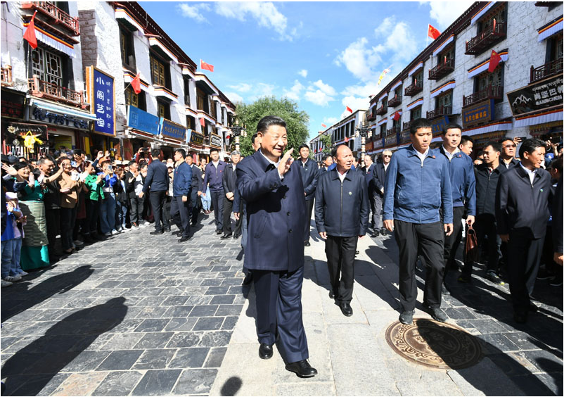 习近平在西藏考察时强调：全面贯彻新时代党的治藏方略 谱写雪域高原长治久安和高质量发展新篇章