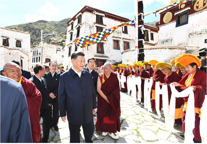 习近平在西藏考察时强调：全面贯彻新时代党的治藏方略 谱写雪域高原长治久安和高质量发展新篇章