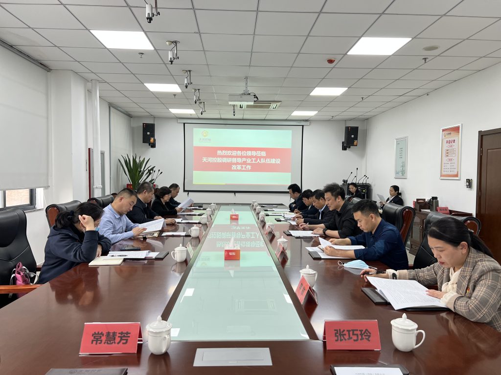 市委督查组莅临天河控股调研督导产改工作